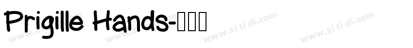 Prigille Hands字体转换
